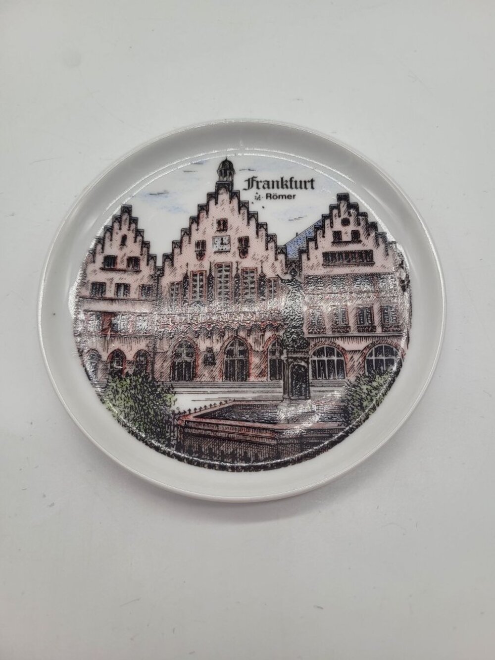 Frankfurt Germany Romer Square Trinket Decorative Mini Wall Plate Altenkunstadt